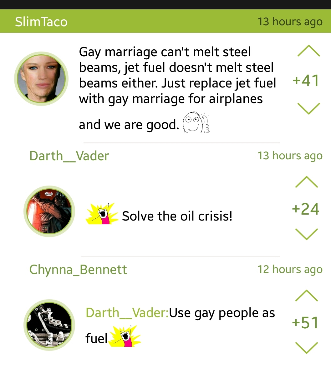 Gay people can't melt steel beams - meme