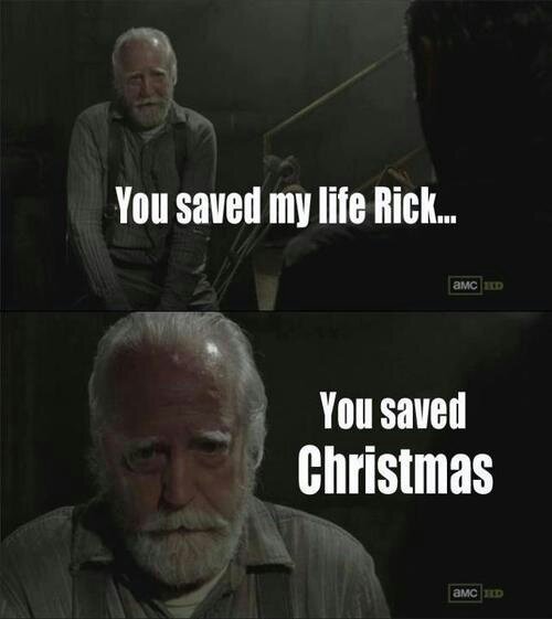 Hershel is Santa Claus - meme