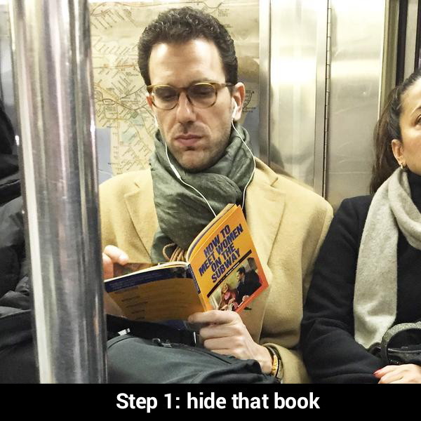 How to meet women on the subway - meme