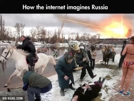 How the internett imagines Russia - meme