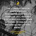longest prison sentence