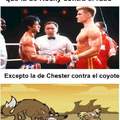 Chester vs el coyote