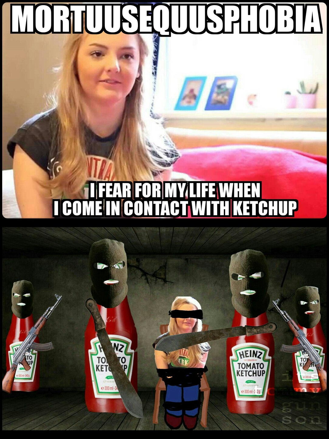 She needs to ketchup to reality - meme