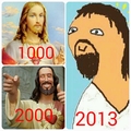 La evolucion de jesus a travez de los años