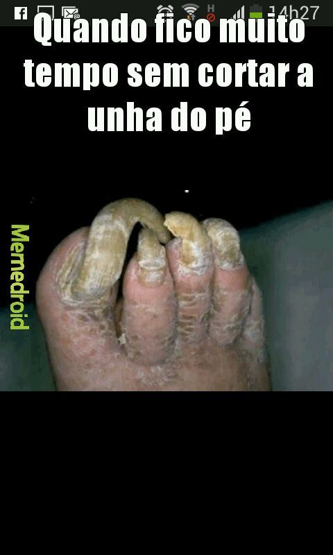 Unhas do pé - meme