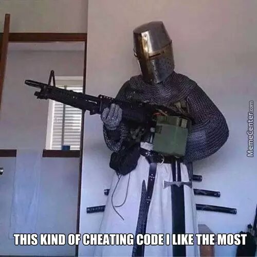 Cheat codes - meme