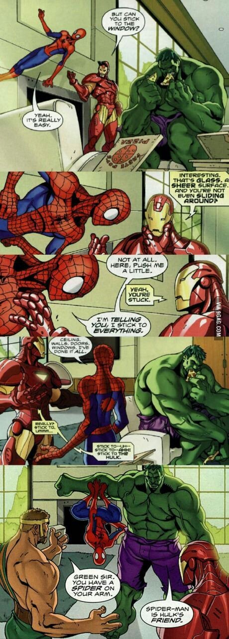 Lol sticky spiderman - meme