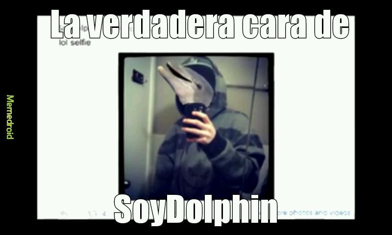 La verdadera cara de soy dolphin - meme