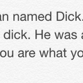 Dick eats dick.