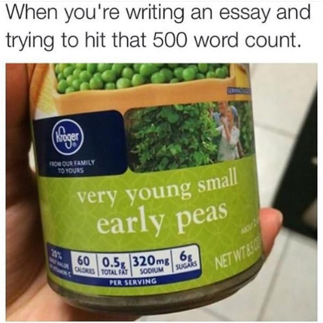 But fuck peas - meme