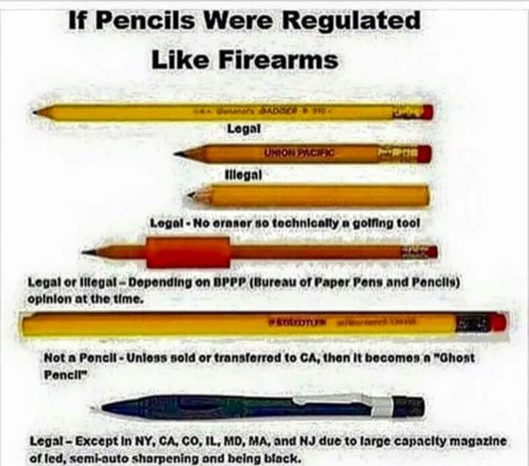 Remember kids, pencils kill - meme