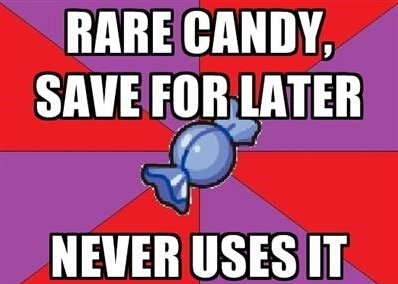Rare candies - meme