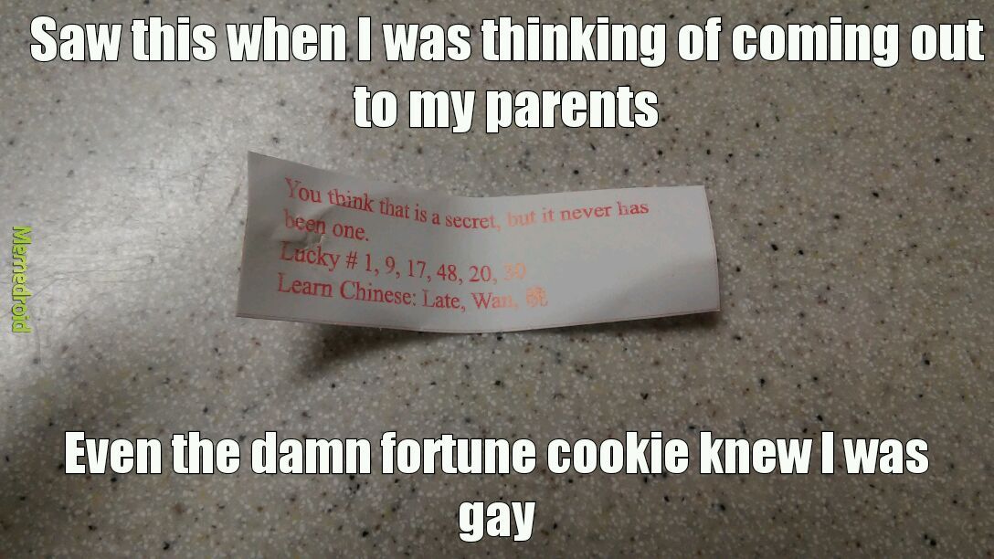 Fortune cookie - meme