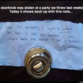Tasty doorknobs