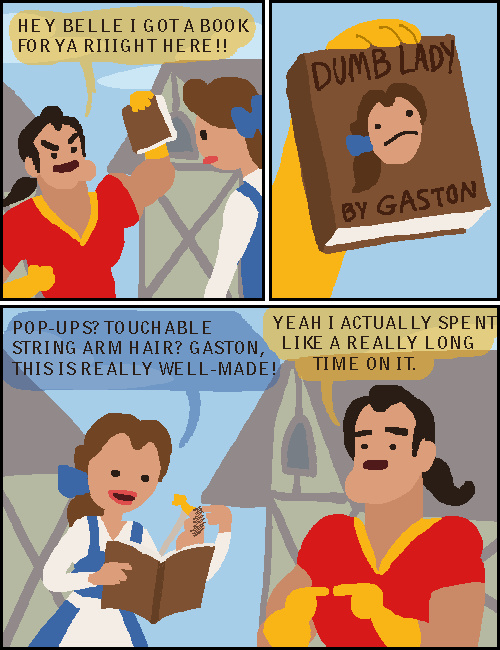Gaston is a rude dude with an attitude - meme