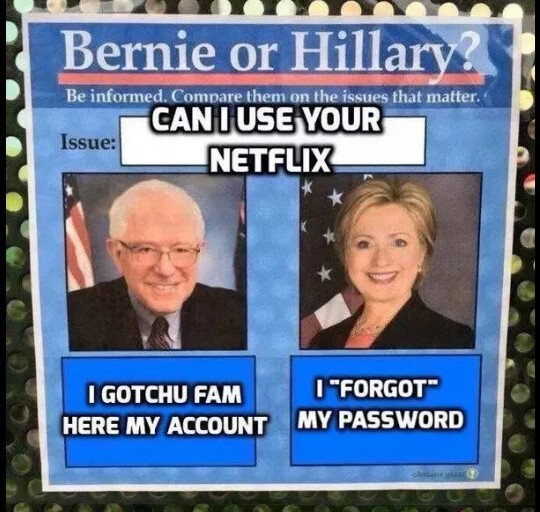 Bernie the real nigga - meme
