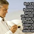 Good guy and slightly creepy Clooney.