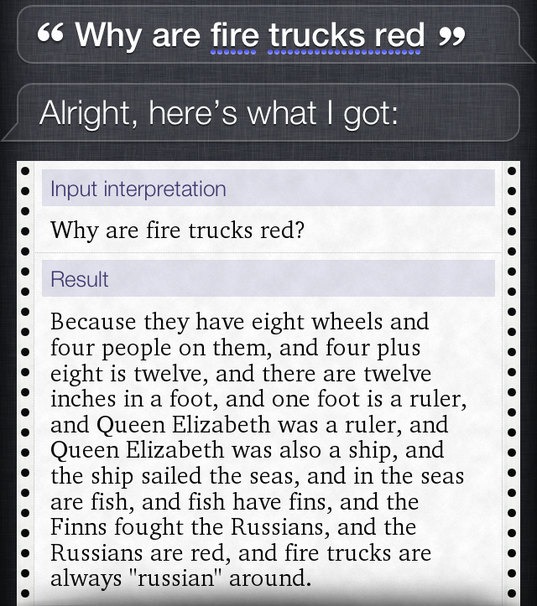 Just ask why fire trucks are red - meme
