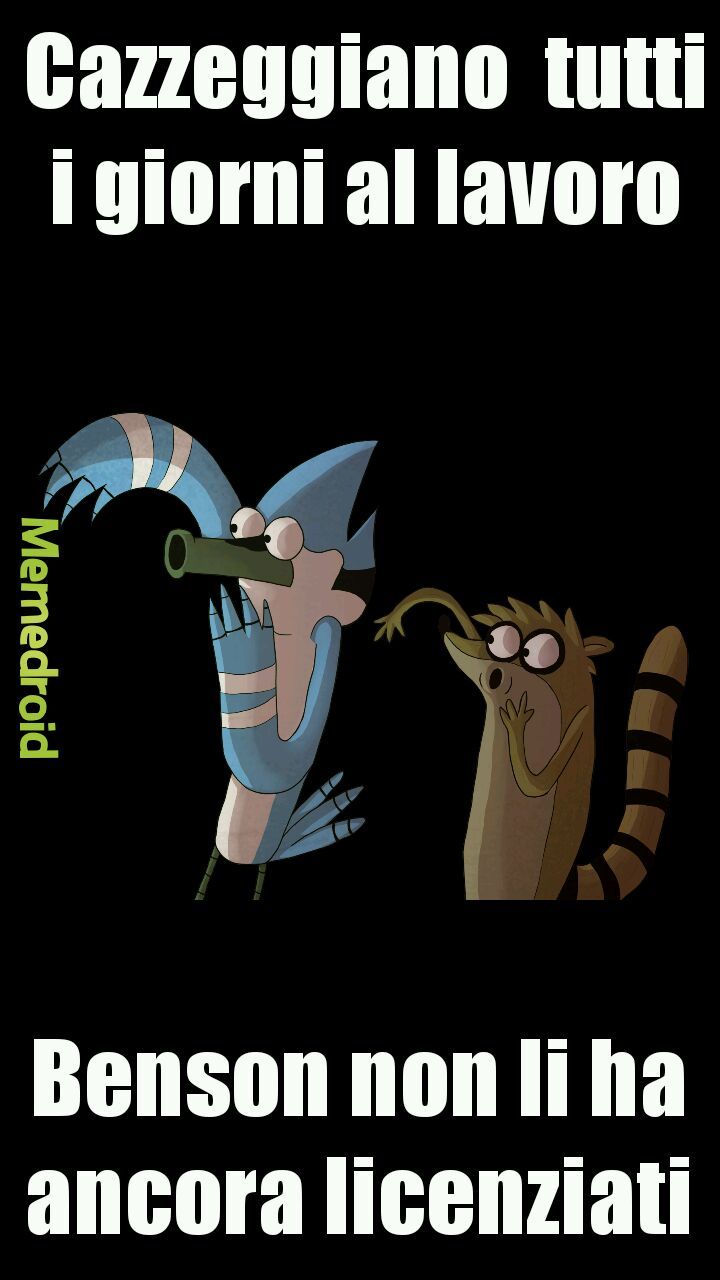Mordecai & Rigby " Regular show " - meme