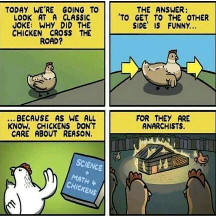 Chickens are badasses - meme