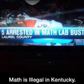 Math is illegal now