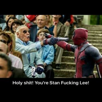 Deadpool meets Stan the man - meme
