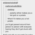 Title loves potatoes