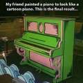 Cartoon piano