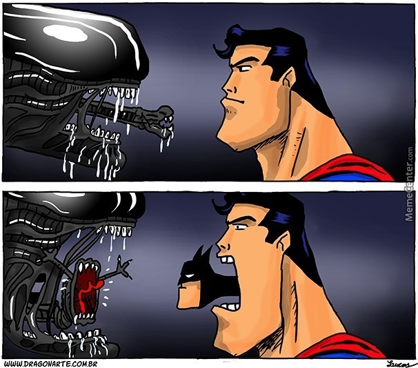 Alien vs Superman - meme