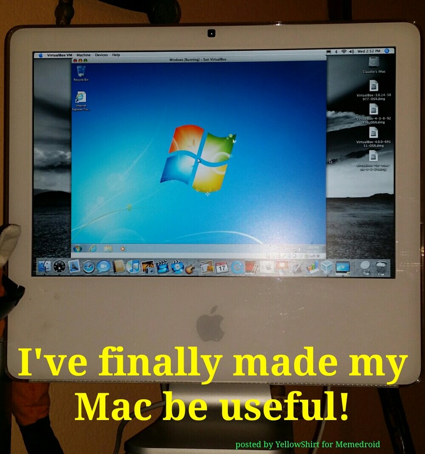 I got this Mac for free.                    PC master race! - meme