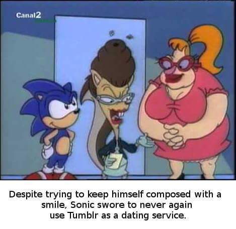 Sonic and Tumblr - meme