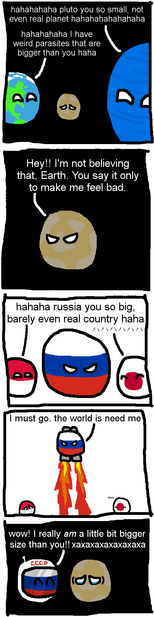 If Pluto and Russia compare - meme