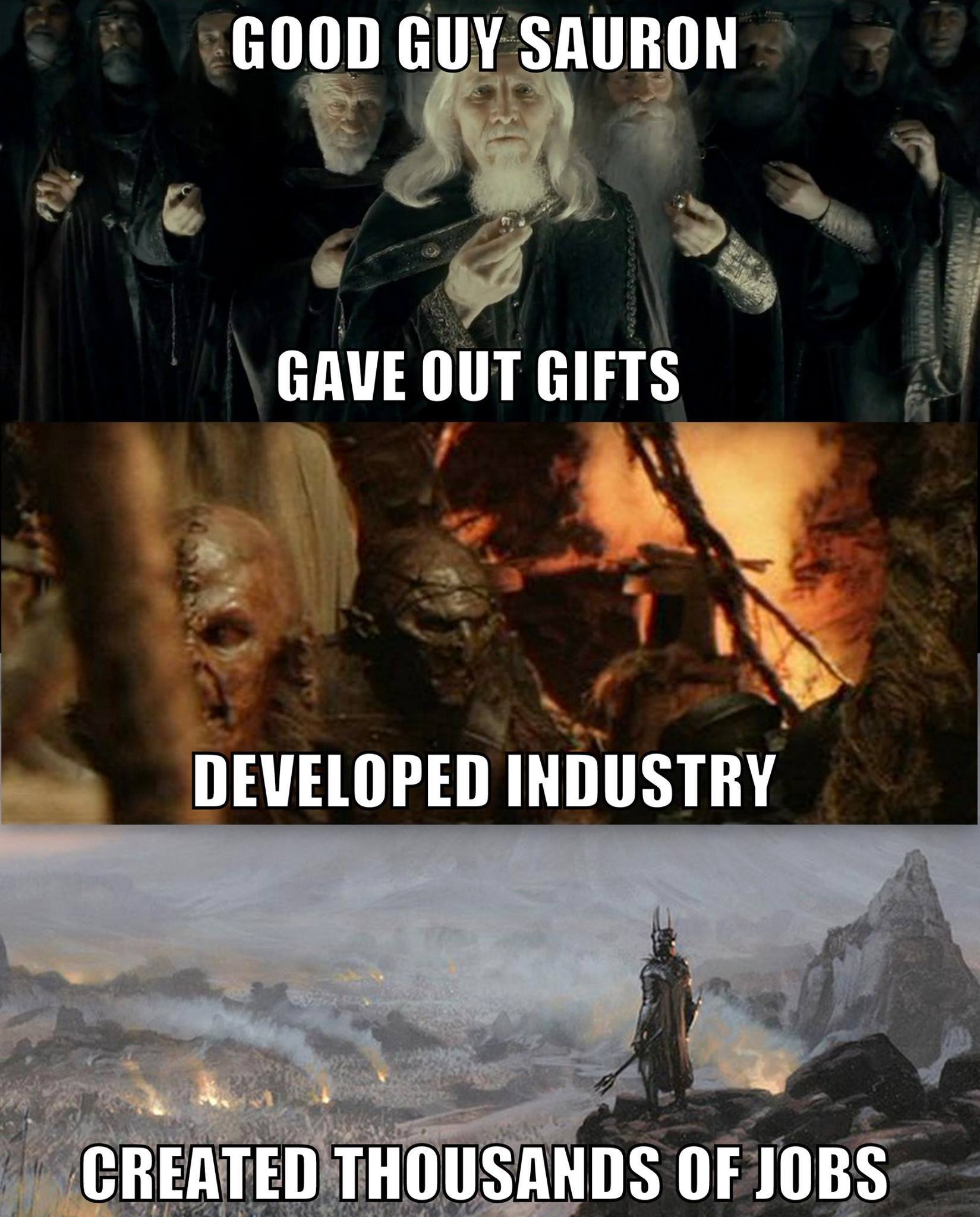 Good guy Sauron - meme