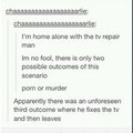 porn or murder