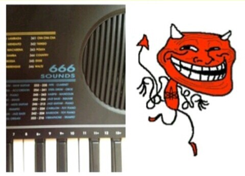 Satana sul pianoforte - meme