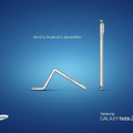 samsung trolling apple about the bent iphone 6plus!