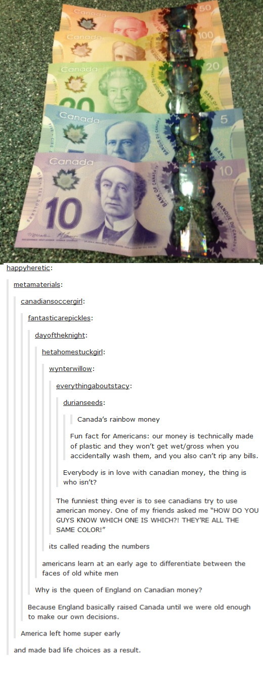 Canadian money - meme