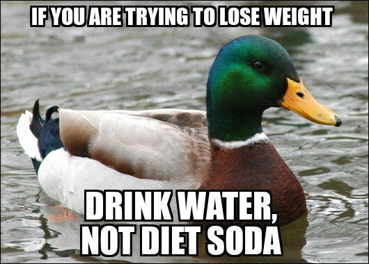 Water is the best beverage for you - meme