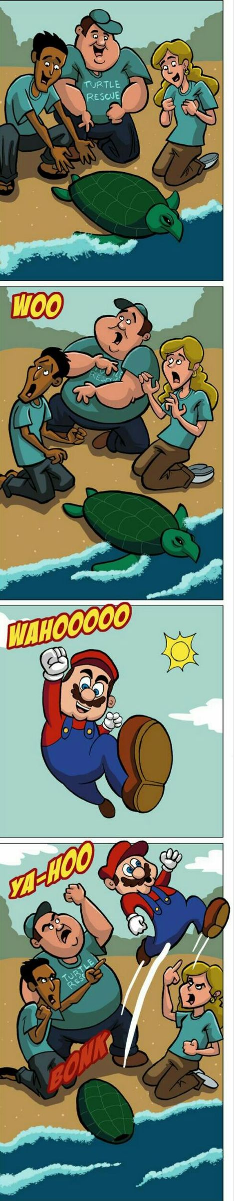 Mario be less Mario - meme