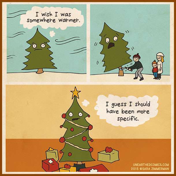 life of a Christmas tree - meme