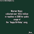 Happy Birthday! Oh no... now I gotta pay Warner Music.