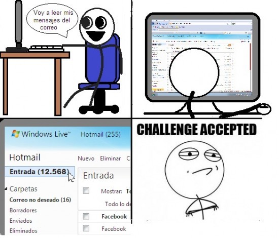Challenge accepted (Sigueme y te sigo) - meme