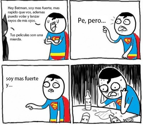 Pobre Superman - meme