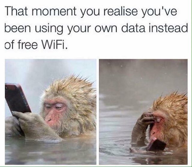 1st comment is using data instead of wifi - meme