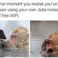 1st comment is using data instead of wifi