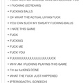 gaming and the endless usage of the word Fuck