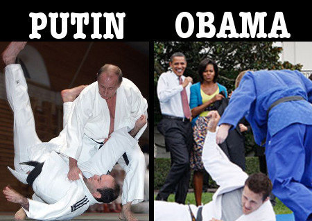 Putin vs Obama - meme