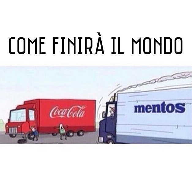 Mentos + coca cola=allahu akbar - meme