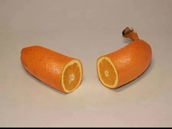 Ceci est une orange ou une banan - meme