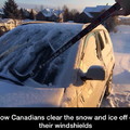How Canadians clear the snow